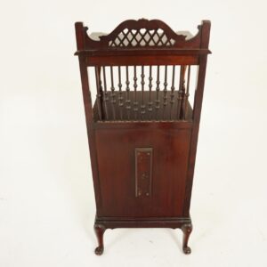 Antique Walnut Coal Hod, Lamp Table, Scotland 1880  F-031