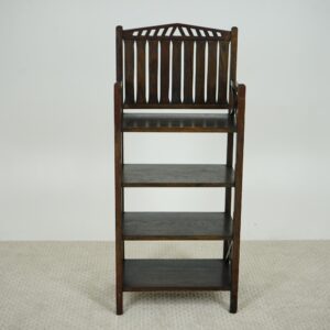 An American Arts & Crafts open Oak Bookcase, Bookshelf American 1910 F-1585