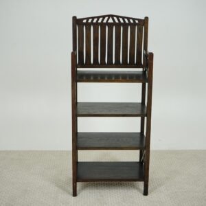 An American Arts & Crafts open Oak Bookcase, Bookshelf American 1910 F-1585