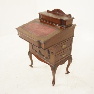 Late Victorian Walnut Davenport Desk, Writing Desk, Scotland 1890, F-995