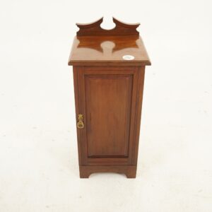 Victorian Walnut Nightstand Bedside Cabinet, Lamp Table, Scotland 1890, F-893