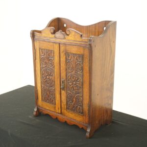Antique Oak Specimen, Smokers, Pipe Cabinet, Scotland1906, F-261