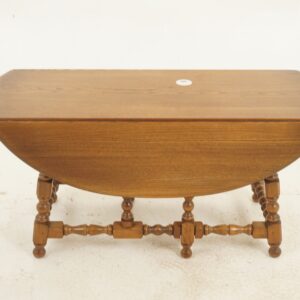 Vintage Ash Coffee Table, Drop Leaf, Gateleg, Scotland 1930, F-1106