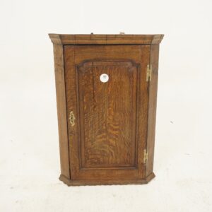 Antique 18th Century Oak Hanging Corner Cabinet, Scotland 1780, F-996