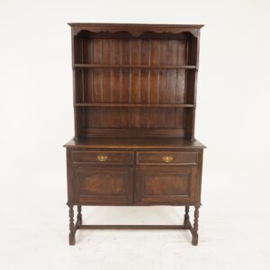 Vintage Oak Welsh Dresser, Buffet, Hutch, Sideboard, Scotland 1910 F-998