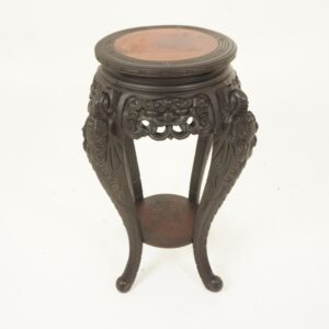 Antique Carved Chinese Plant Stand , Pedestal Urn Stand, China 1890, F-1235