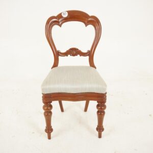 Single Victorian Walnut Balloon Back Chair, Scotland 1880, F-043
