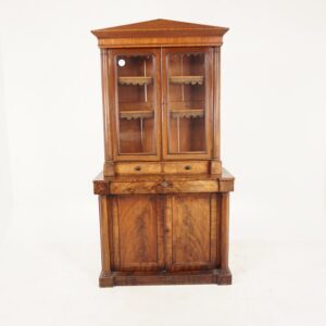 Antique Victorian Four Door Cabinet Bookcase Display Cabinet, F-909