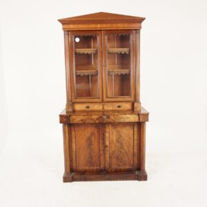 Antique Victorian Four Door Cabinet Bookcase Display Cabinet, F-909