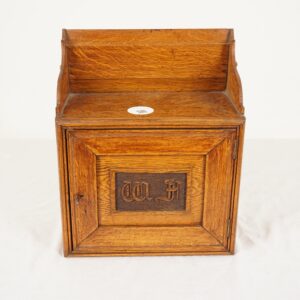 Victorian Tiger Oak Smokers, Collectors Box, Scotland 1900, F-1062