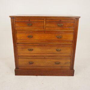 Victorian Walnut Chest of Drawers,Dresser, Scotland 1890 F-683