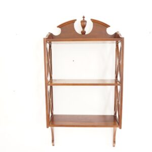 Vintage Mounted Bookcase, Display Open Wall Cabinet, Scotland 1930, F-512
