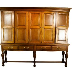 Antique Walnut Barrister's Cupboard: Scotland 1880, Lawyers Cabinet