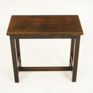 Antique Tiger Oak Slant Front Piano Bench American 1910 F-1296