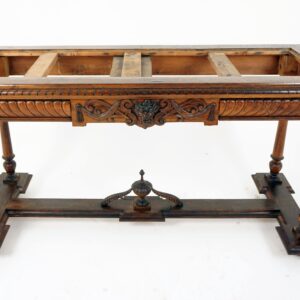 Antique Walnut Carved Console Table, Hall Table< Serving Table, (Base only) As-is Scotland 1870  F-1285