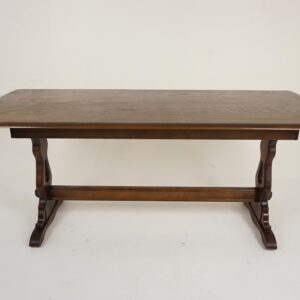 Vintage Oak Refectory Dining Table, Scotland 1930 F-1303