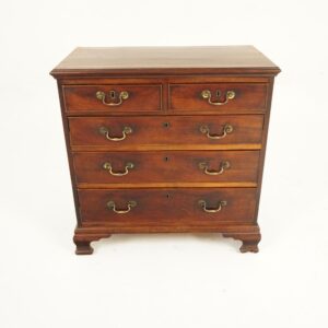 George III-Scottish Inlaid Walnut Chest of Drawers, Lingerie Chest,Scotland 1780 F-1310