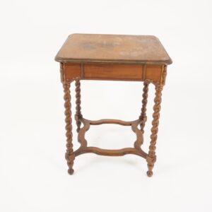 Vintage Solid Walnut Barley Twist Lamp Table/End Table American 1920 - F-1512