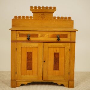 Antique Chip Carved Ash Eastlake Washstand, Bedside American 1880 F-1549B
