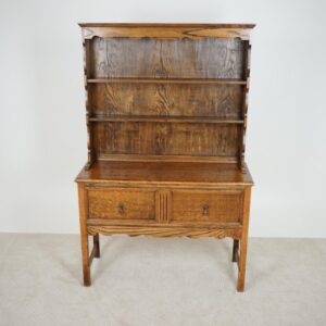 Vintage Country Oak Welsh Dresser, Buffet & Hutch, Sideboard Scotland 1930 F-1611