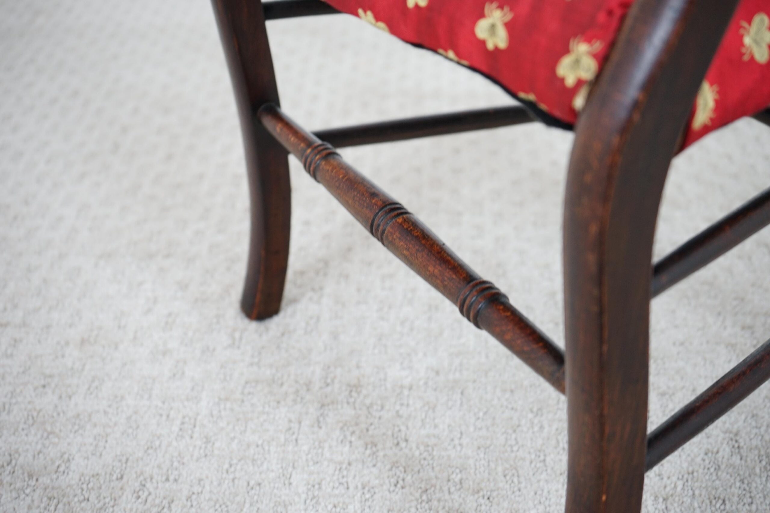 Antique Victorian Walnut Childs Arm Chair Scotland 1850 F-1608 - Image 8
