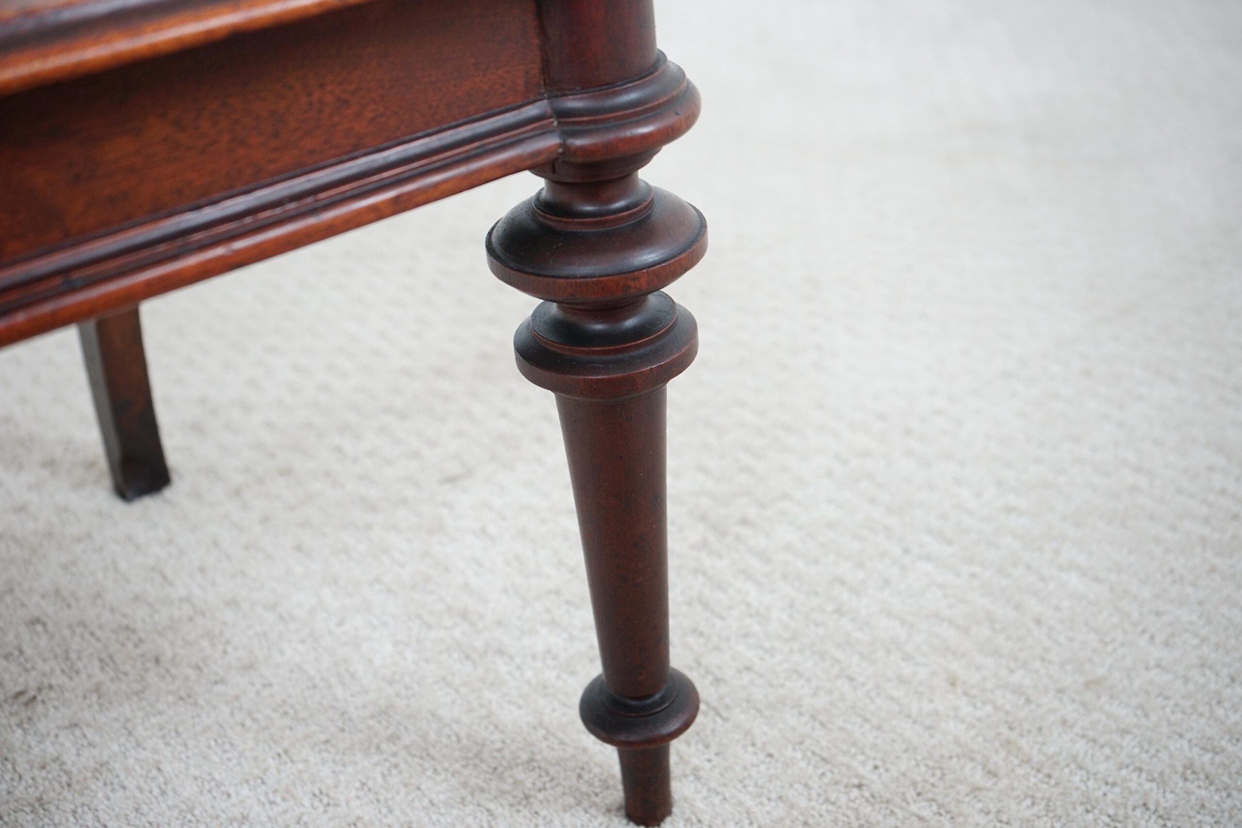 19th Century Carved Walnut Hall Chair Scotland 1870 F-1620 - Image 11