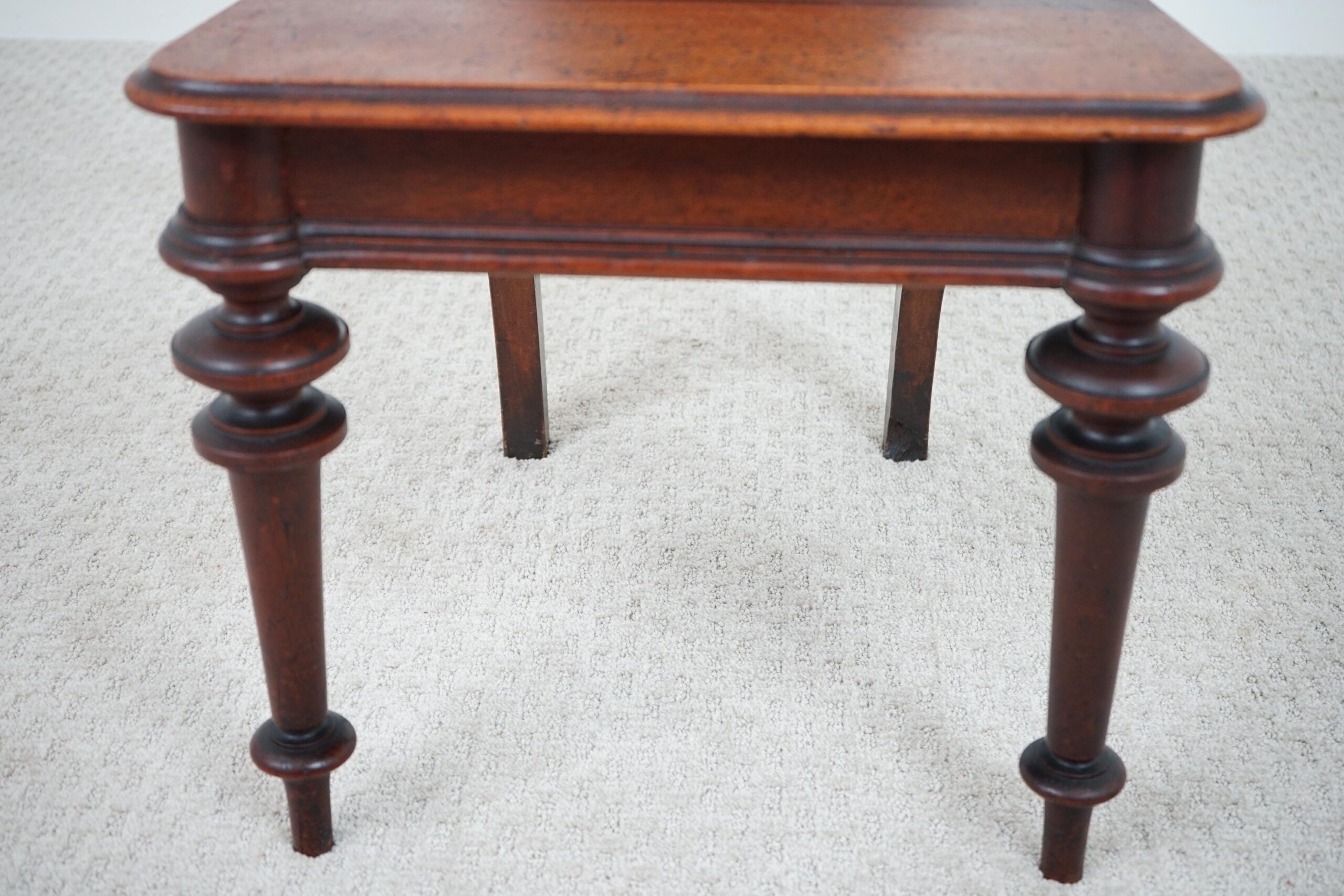 19th Century Carved Walnut Hall Chair Scotland 1870 F-1620 - Image 13