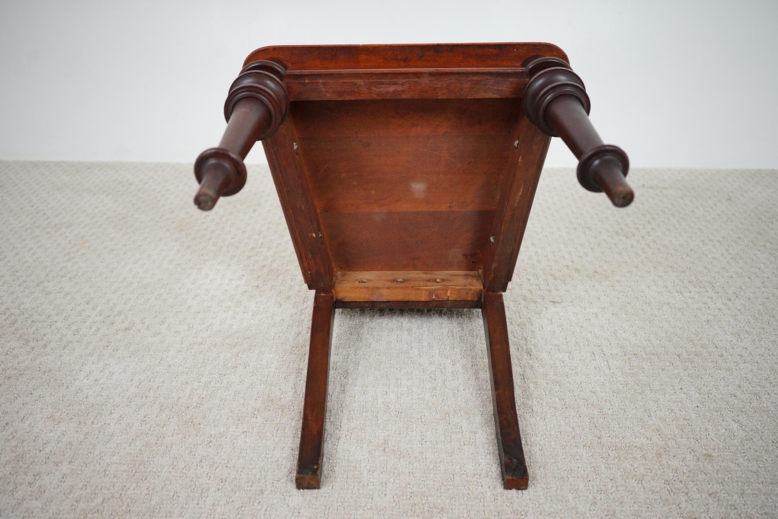 19th Century Carved Walnut Hall Chair Scotland 1870 F-1620 - Image 15