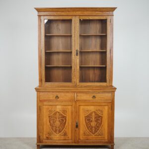 Arts & Crafts, Scottish Oak Bookcase, Display Cabinet F-1633