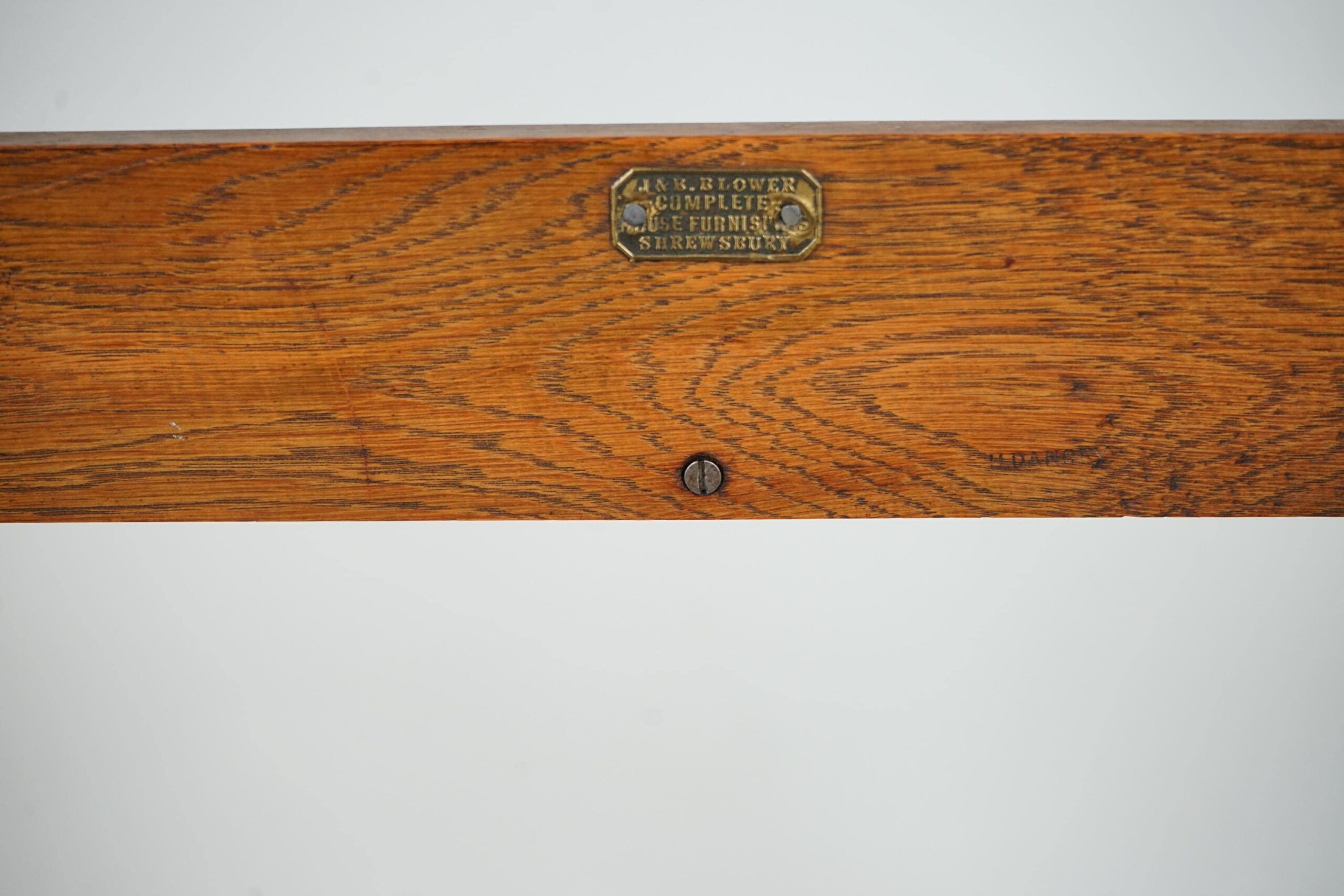 Arts & Crafts Oak Liberty Sedley Bookcase, Pegged Construction 4 Shelves England 1905 F-1629 - Image 9
