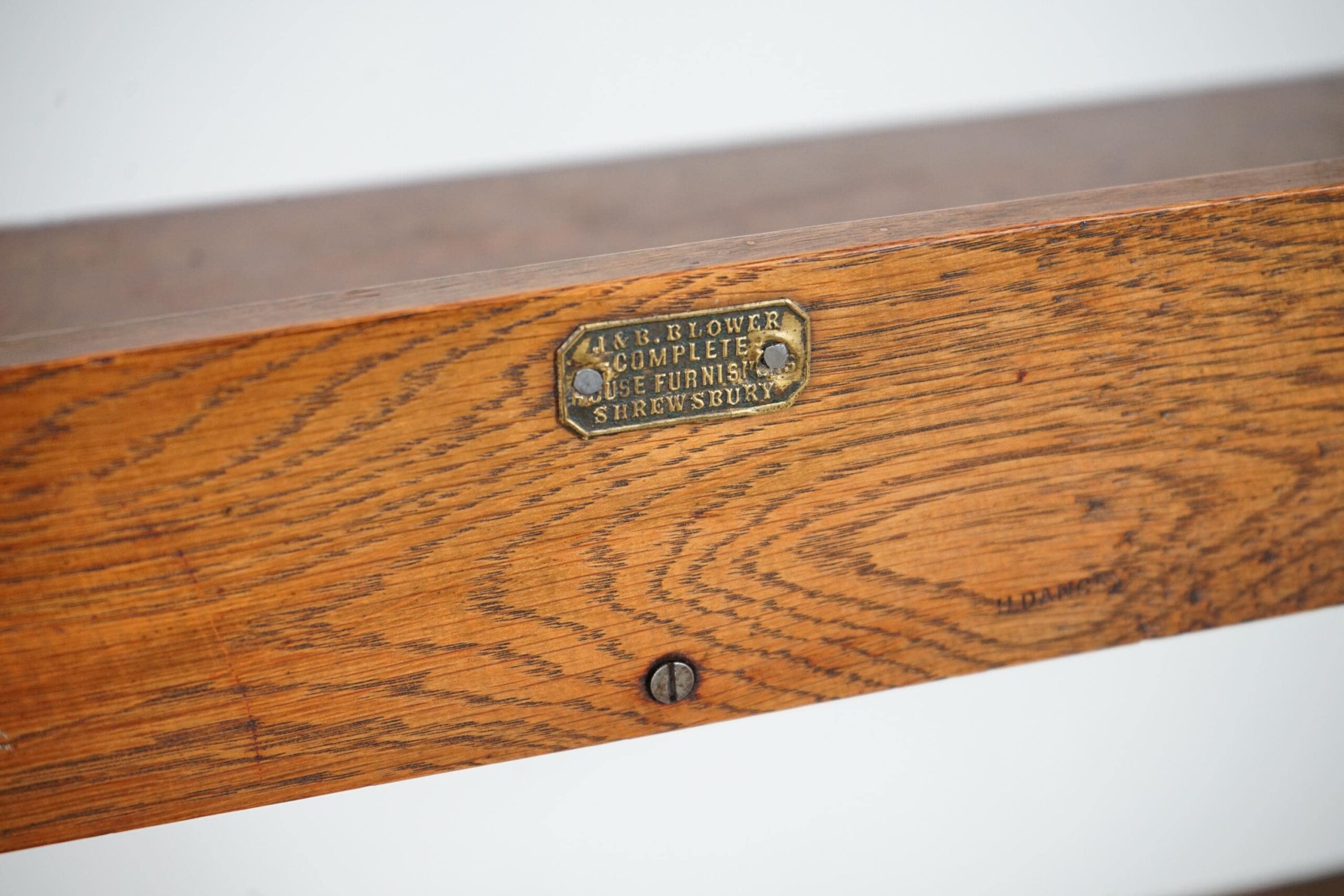 Arts & Crafts Oak Liberty Sedley Bookcase, Pegged Construction 4 Shelves England 1905 F-1629 - Image 10