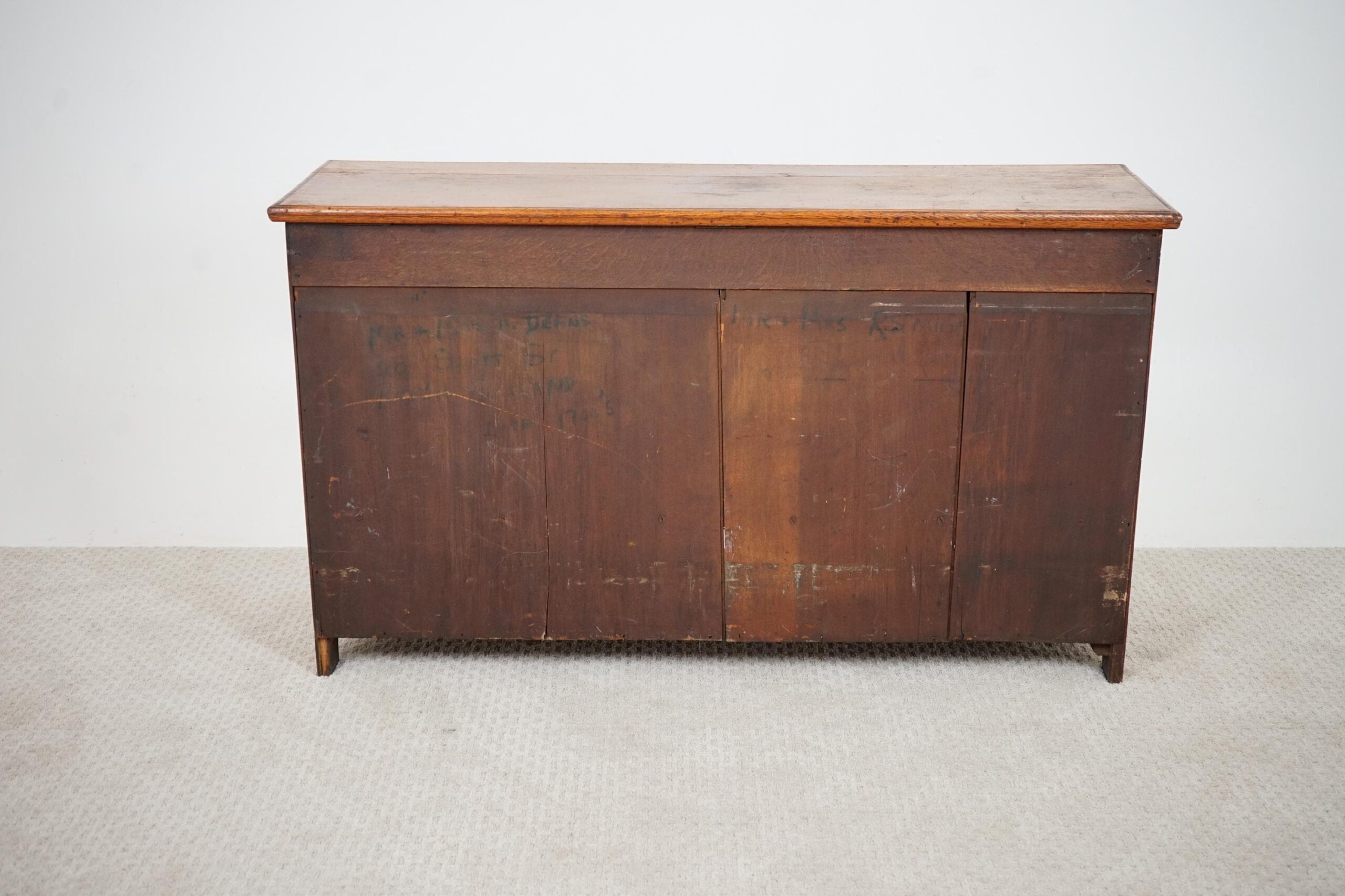 Antique Carved Oak Three Paneled Coffer, Trunk, Chest Scotland 1890 F-1642 - Image 18