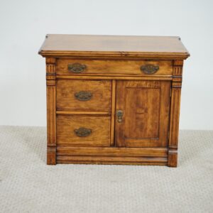 Antique Eastlake Walnut Washstand, Cabinet Cupboard-American 1880  F-1640