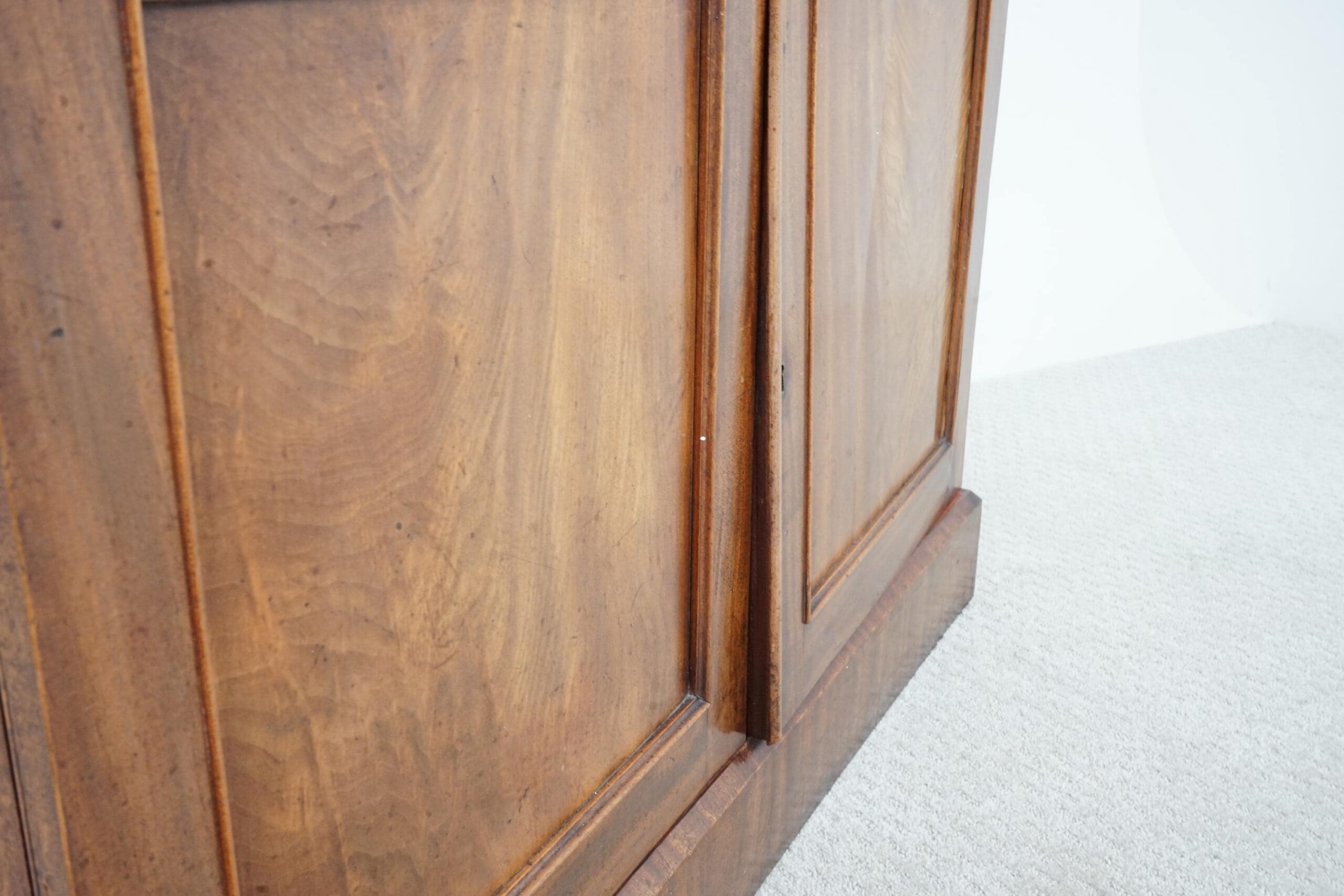 Antique Walnut Secretaire Bookcase, Display Cabinet - Scotland 1870 F-1662 - Image 18