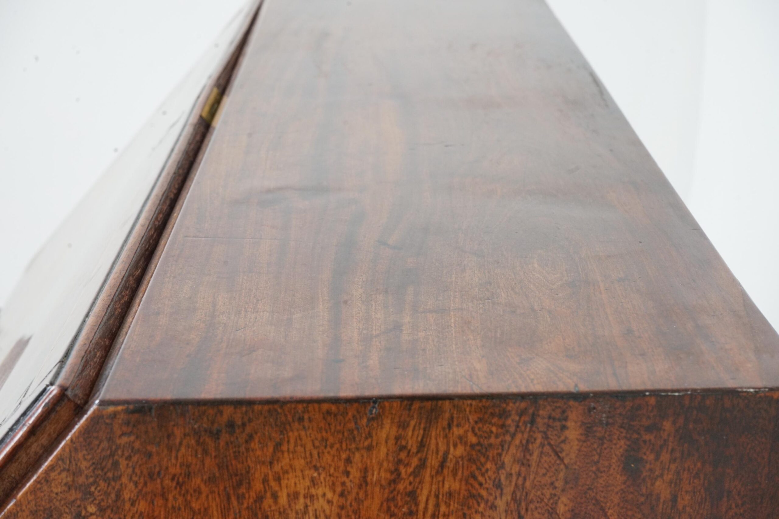 Antique Inlaid George III Walnut Bureau, Desk, Secretaire Scotland 1780 F-1661 - Image 19
