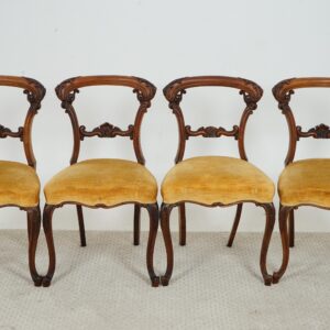Set of Four Victorian Balloon Back Chairs- Scotland 1870 F--1665