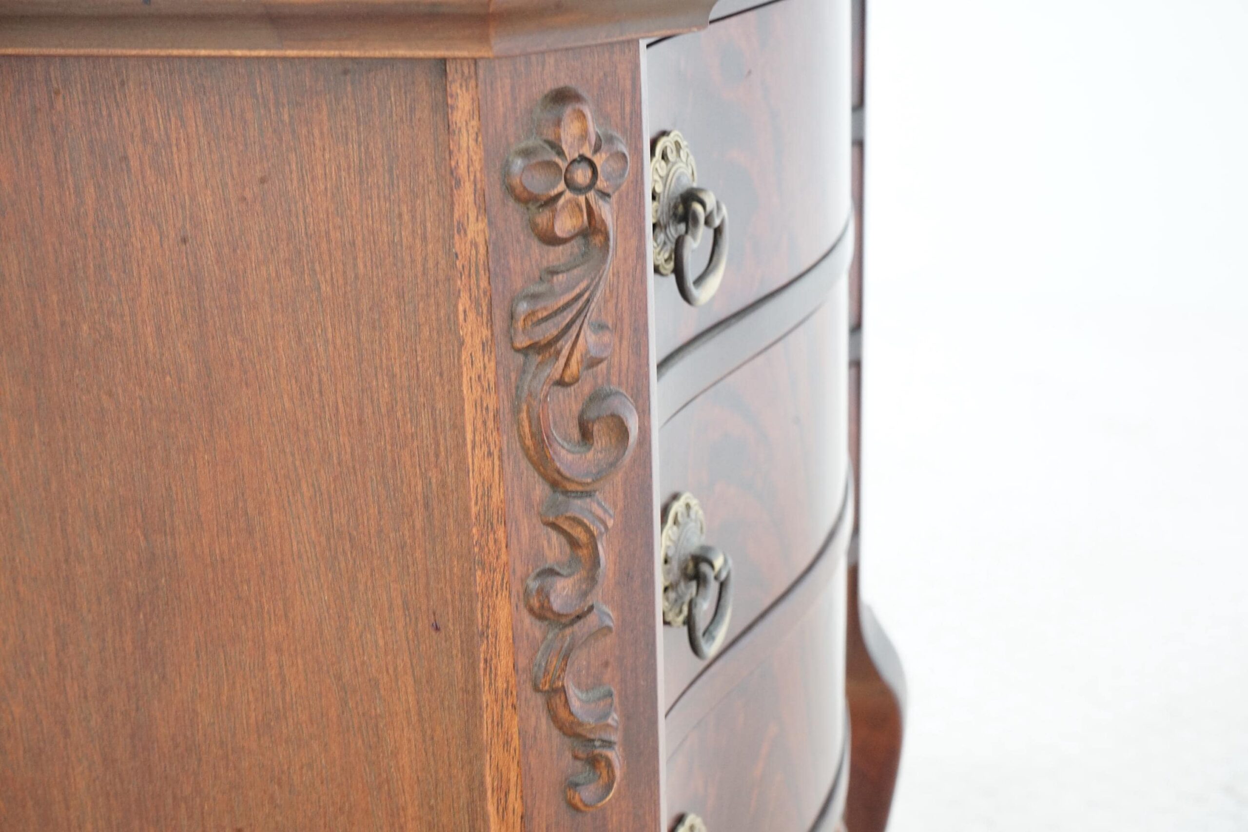 Antique Walnut Secretaire Bookcase, Display Cabinet - Scotland 1870 F-1662 - Image 11